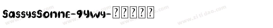 SassysSonne-9Ywy字体转换