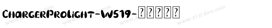 ChargerProLight-W519字体转换