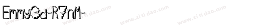 Emmy3d-R7nM字体转换