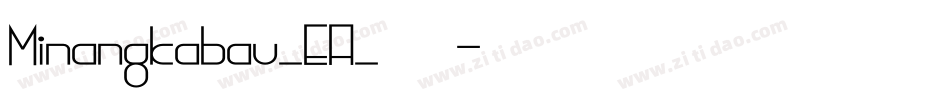 Minangkabau_EA_144字体转换