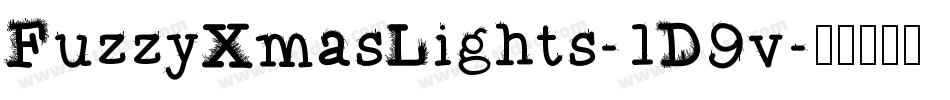 FuzzyXmasLights-1D9v字体转换