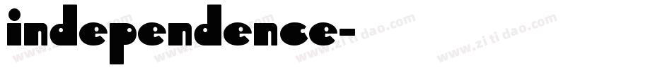 independence字体转换