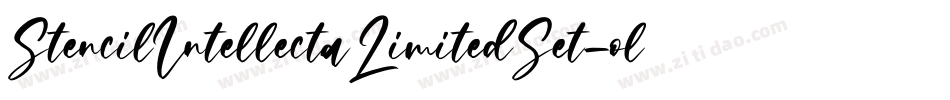 StencilIntellectaLimitedSet-oly4字体转换