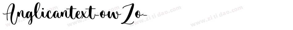 Anglicantext-owZo字体转换