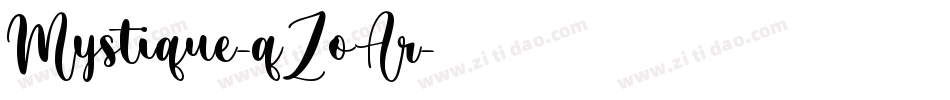 Mystique-qZoAr字体转换