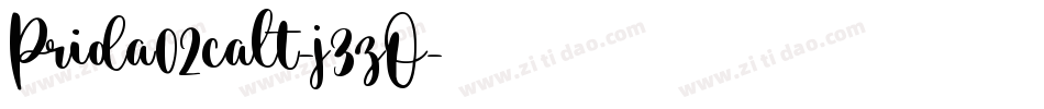 Prida02calt-j3zO字体转换