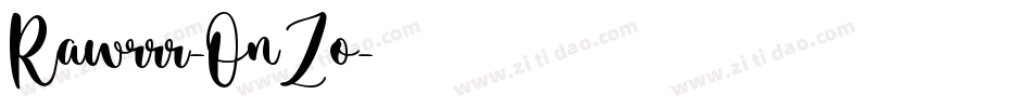 Rawrrr-OnZo字体转换