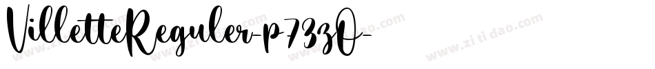 VilletteReguler-p73zO字体转换