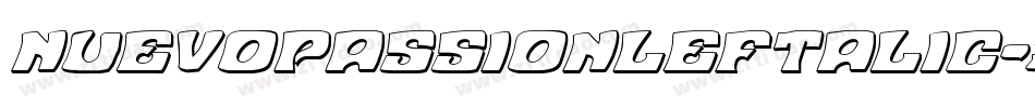 NuevoPassionLeftalic-5eaL字体转换