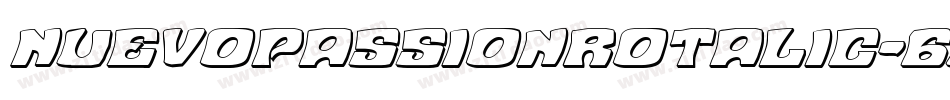 NuevoPassionRotalic-6Wao字体转换 NuevoPassionRotalic-6Wao字体转换