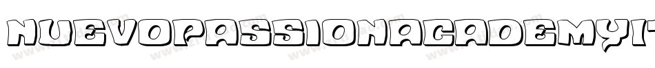 NuevoPassionAcademyItalic-qr3l字体转换 NuevoPassionAcademyItalic-qr3l字体转换