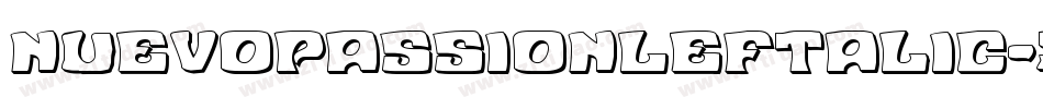 NuevoPassionLeftalic-5eaL字体转换