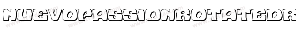 NuevoPassionRotatedRegular-ydj2字体转换 NuevoPassionRotatedRegular-ydj2字体转换