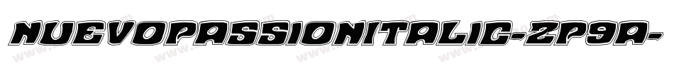 NuevoPassionItalic-zP9a字体转换