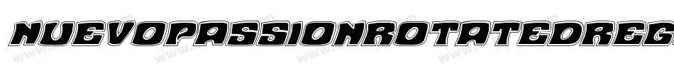 NuevoPassionRotatedRegular-ydj2字体转换 NuevoPassionRotatedRegular-ydj2字体转换