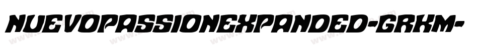NuevoPassionExpanded-GRKm字体转换