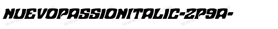 NuevoPassionItalic-zP9a字体转换