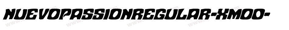 NuevoPassionRegular-xmo0字体转换