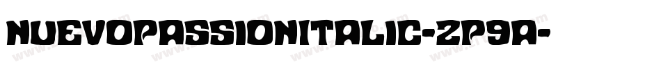 NuevoPassionItalic-zP9a字体转换