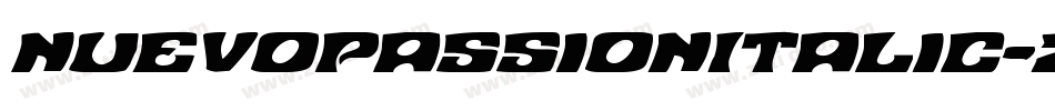 NuevoPassionItalic-zP9a字体转换