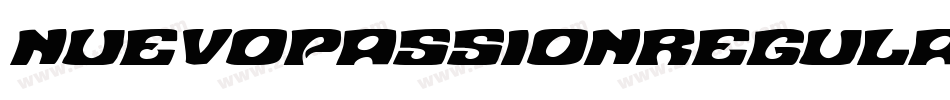 NuevoPassionRegular-xmo0字体转换