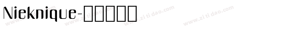 Nieknique字体转换