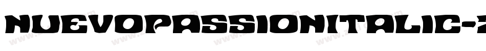 NuevoPassionItalic-zP9a字体转换