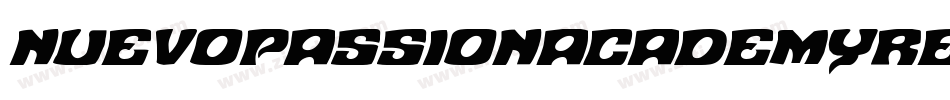 NuevoPassionAcademyRegular-AVw2字体转换 NuevoPassionAcademyRegular-AVw2字体转换