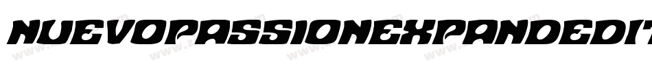 NuevoPassionExpandedItalic-jlVl字体转换 NuevoPassionExpandedItalic-jlVl字体转换