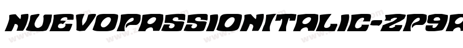 NuevoPassionItalic-zP9a字体转换