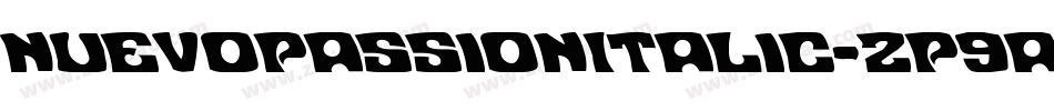 NuevoPassionItalic-zP9a字体转换