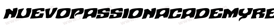 NuevoPassionAcademyRegular-AVw2字体转换 NuevoPassionAcademyRegular-AVw2字体转换