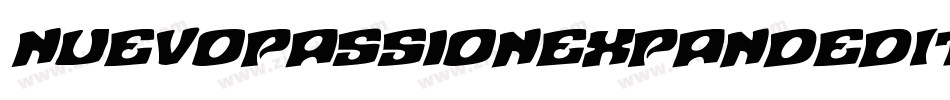 NuevoPassionExpandedItalic-jlVl字体转换 NuevoPassionExpandedItalic-jlVl字体转换