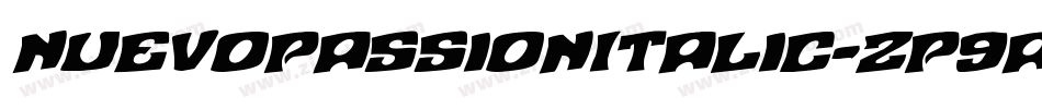 NuevoPassionItalic-zP9a字体转换