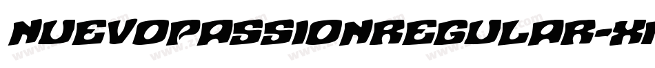 NuevoPassionRegular-xmo0字体转换