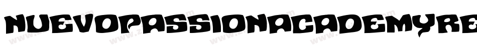NuevoPassionAcademyRegular-AVw2字体转换 NuevoPassionAcademyRegular-AVw2字体转换