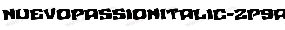 NuevoPassionItalic-zP9a字体转换