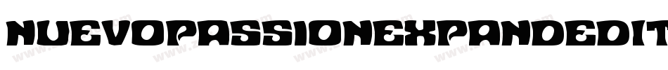 NuevoPassionExpandedItalic-jlVl字体转换 NuevoPassionExpandedItalic-jlVl字体转换