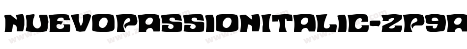 NuevoPassionItalic-zP9a字体转换