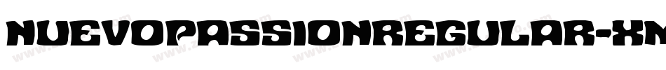 NuevoPassionRegular-xmo0字体转换