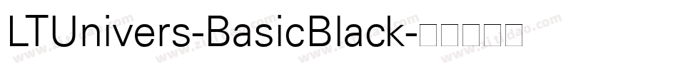 LTUnivers-BasicBlack字体转换