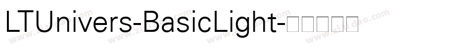 LTUnivers-BasicLight字体转换