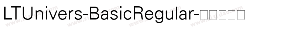 LTUnivers-BasicRegular字体转换