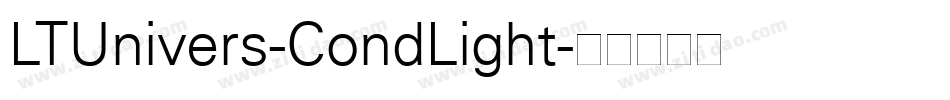 LTUnivers-CondLight字体转换
