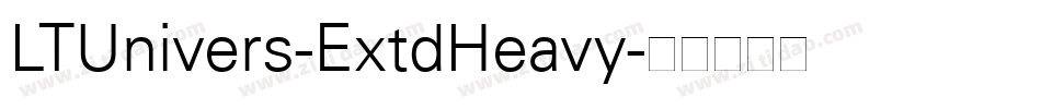 LTUnivers-ExtdHeavy字体转换