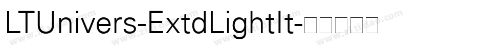 LTUnivers-ExtdLightIt字体转换