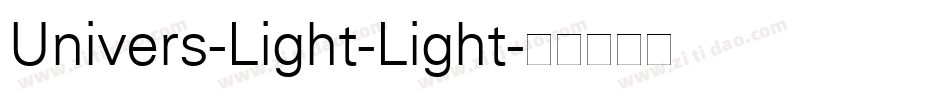 Univers-Light-Light字体转换