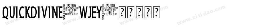 QuickDivine-WjeY字体转换