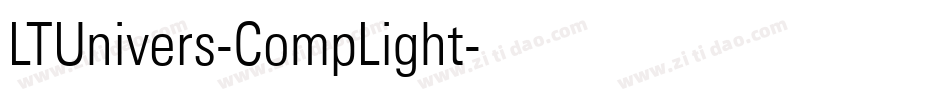 LTUnivers-CompLight字体转换