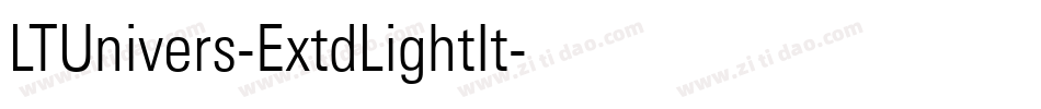 LTUnivers-ExtdLightIt字体转换